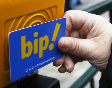 Tarjeta bip! en funcionamiento