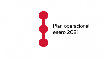 Imagem com ícone de rota e texto do Plano Operacional janeiro de 2021