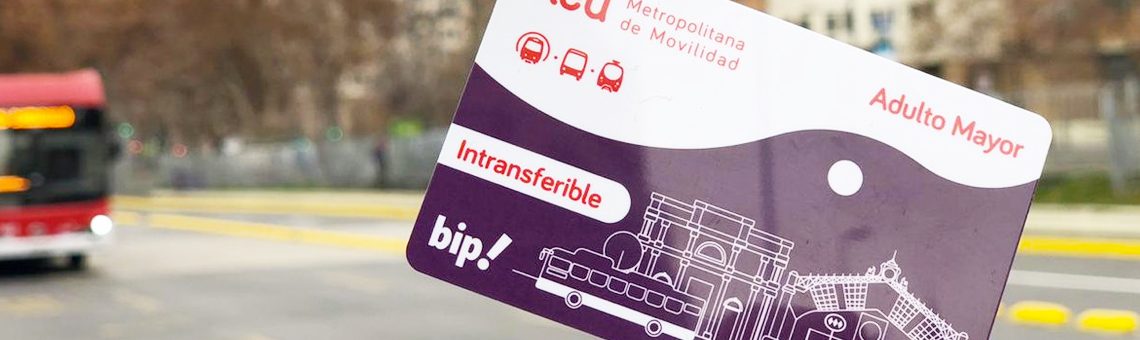 Tarjeta bip! Adulto Mayor intransferible
